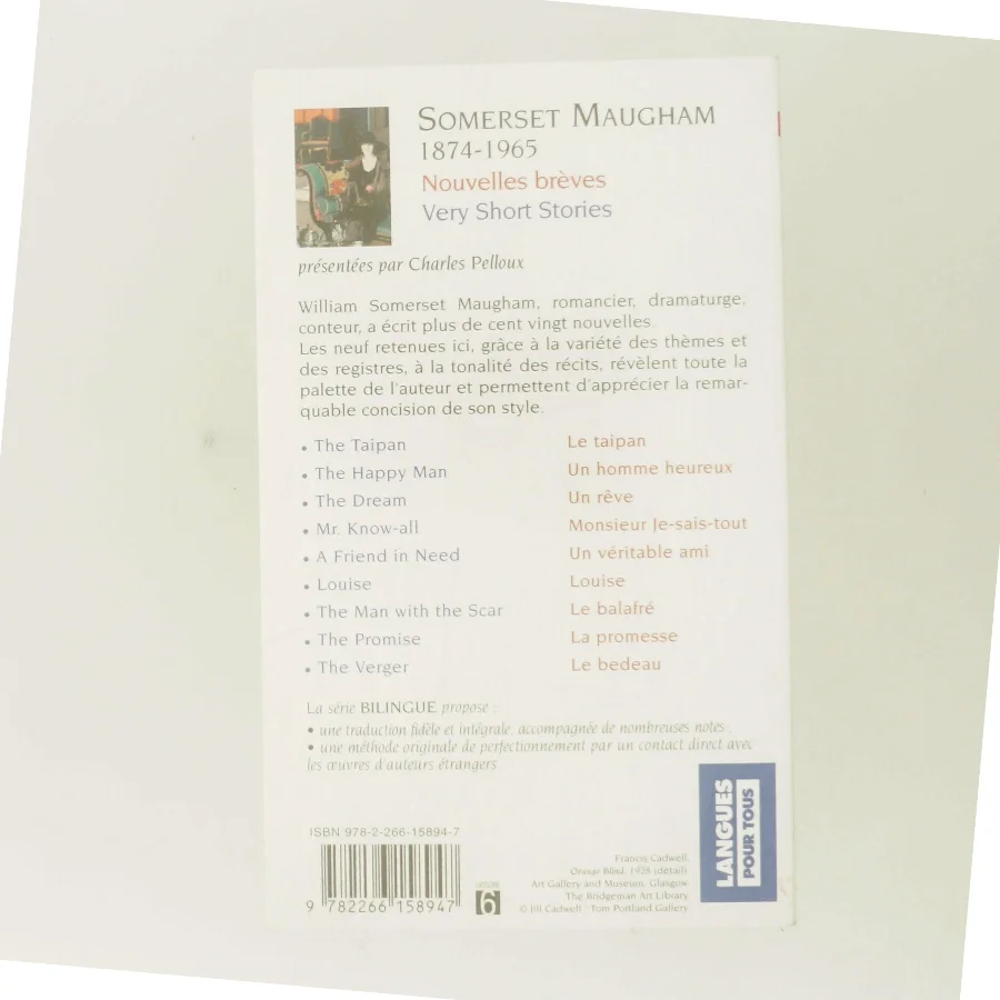 Nouvelles brèves af William Somerset Maugham (Bog)