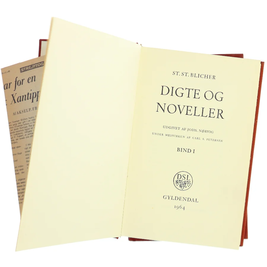 Digte og noveller. Bind I af St. St. Blicher (Bog)