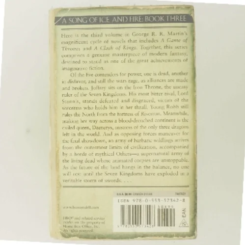 A storm of swords af George R. R. Martin (Bog)