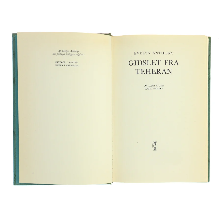 Gidslet fra Teheran af Evelyn Anthony (Bog)