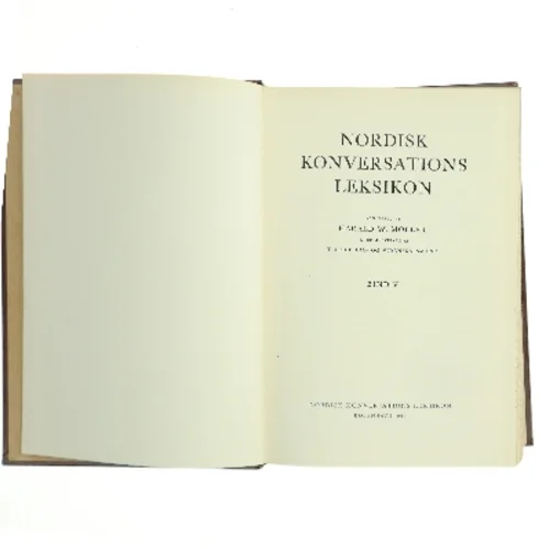 Nordisk Konversations Leksikon. Bind V af Harald W. Moller (Bog)