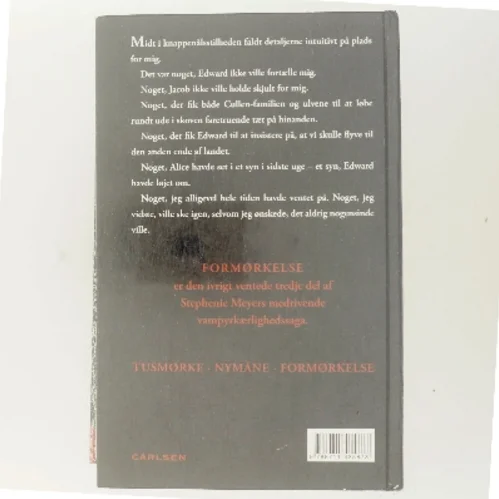 Formørkelse af Stephenie Meyer (Bog)