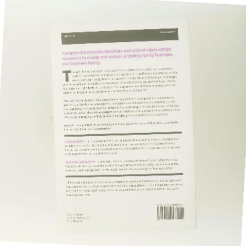 The Harvard Business Review Family Business Handbook (Bog)