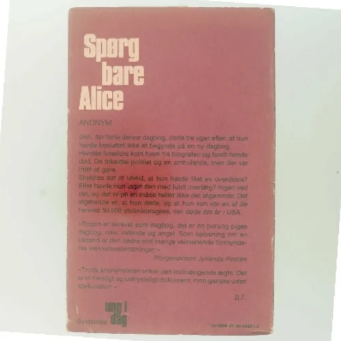 Spørg bare Alice af Anonym (Bog)