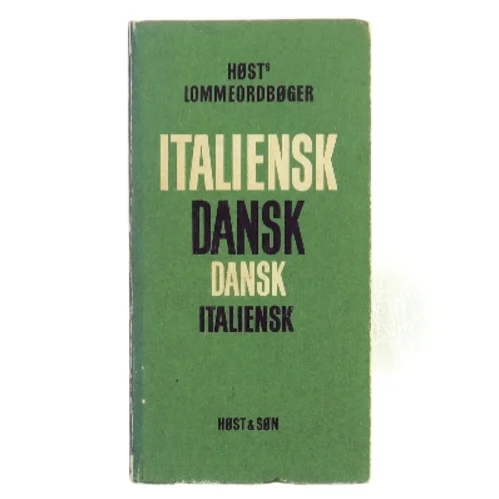 Italiensk-dansk, dansk-italiensk lommeordbog (Bog)