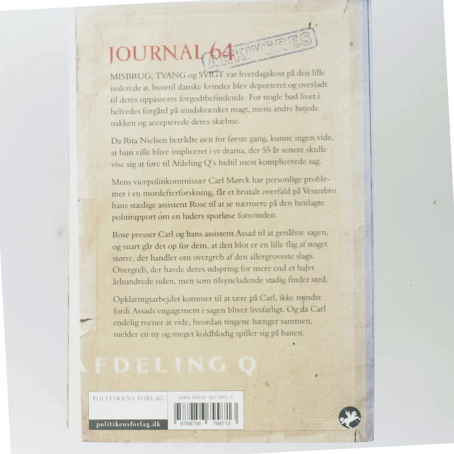 Journal 64 af Jussi Adler-Olsen (Bog)