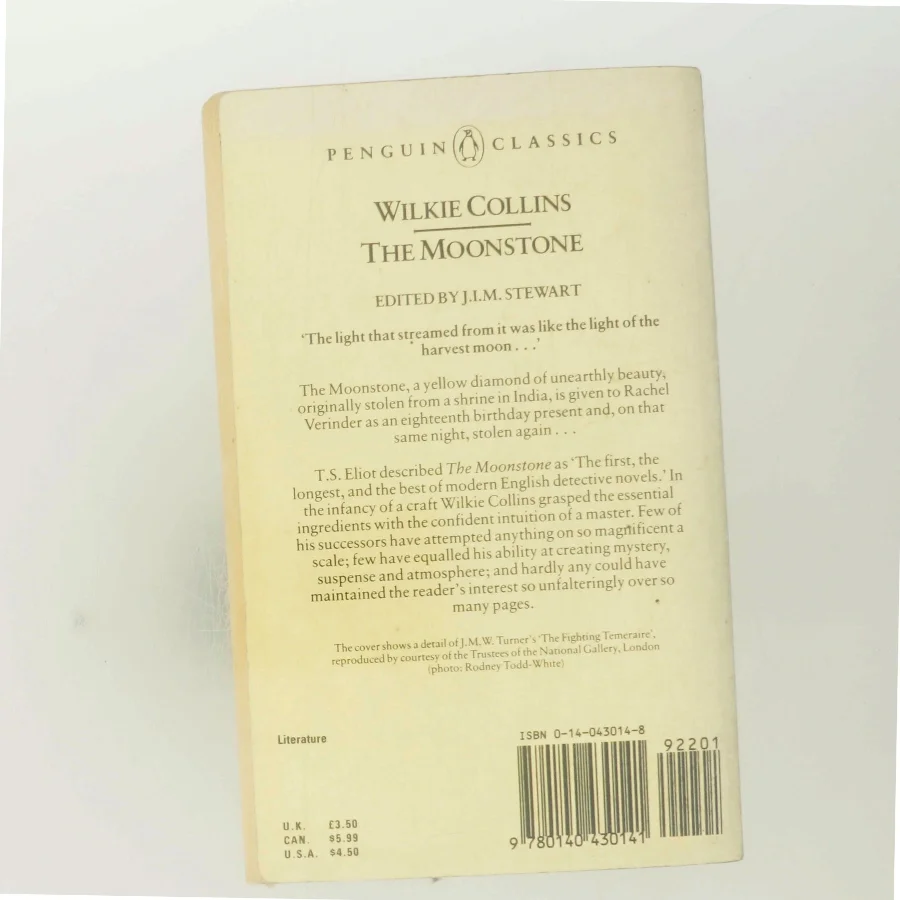 The moonstone (Ved J.I.M. Stewart) af Wilkie Collins (Bog)