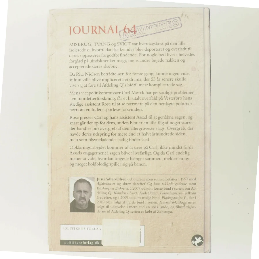 Journal 64 af Jussi Adler-Olsen (Bog)