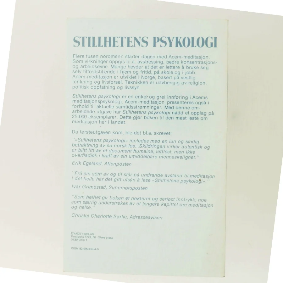Stillehetens psykologi af Are Holen (red.) (Bog)