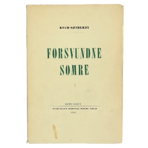 Forsvundne somre af Knud Sønderby (Bog)