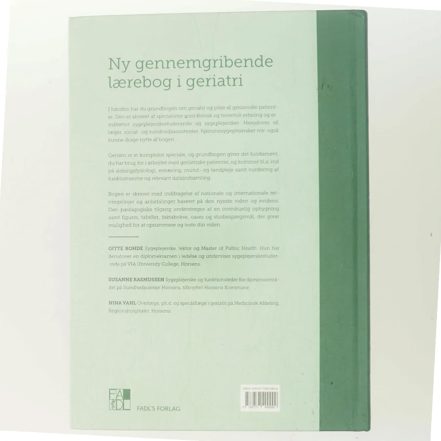 Geriatri : en grundbog i sygeplejen (Bog)