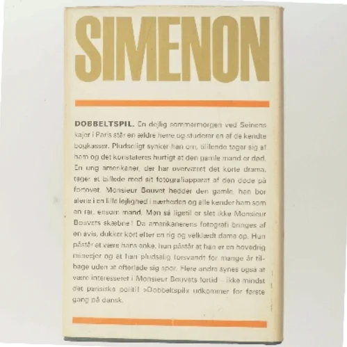 Dobbeltspil af Georges Simenon (Bog)