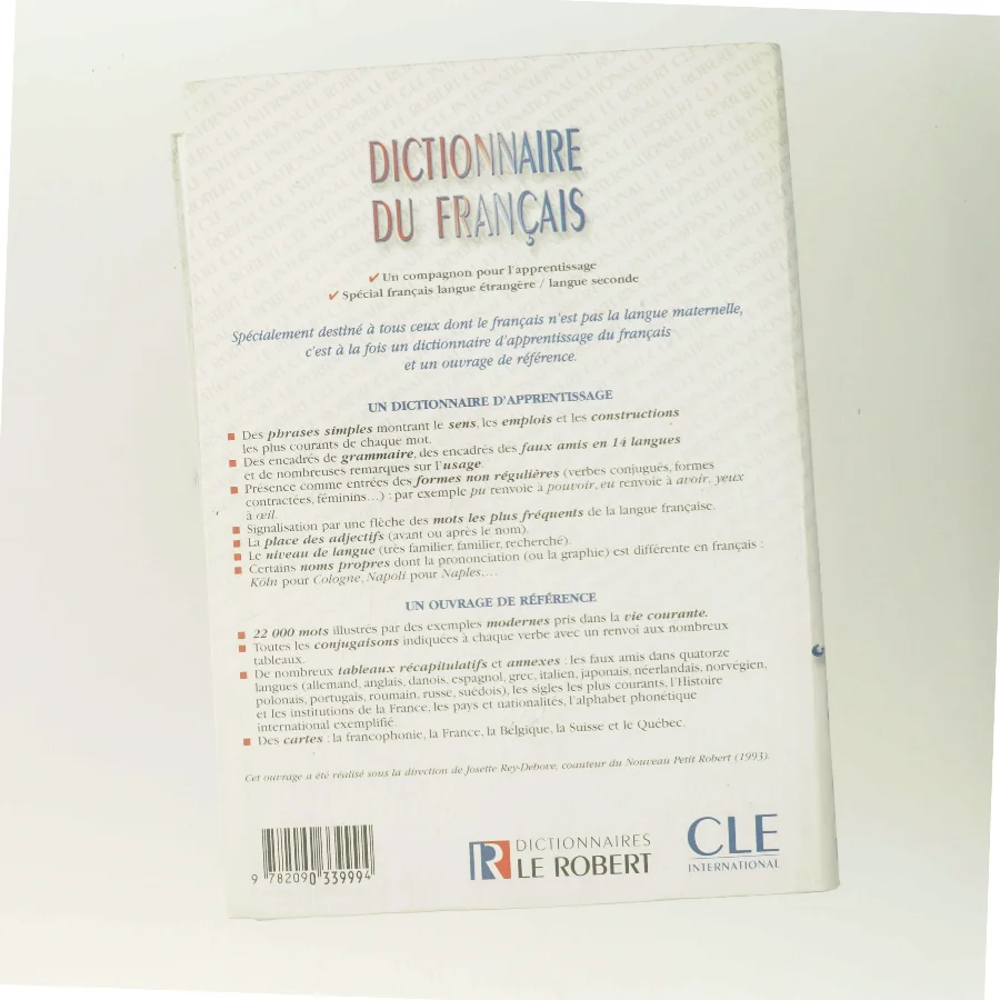 Dictionnaire du francais : référence, apprentissage af Josette Rey-Debove (Bog)