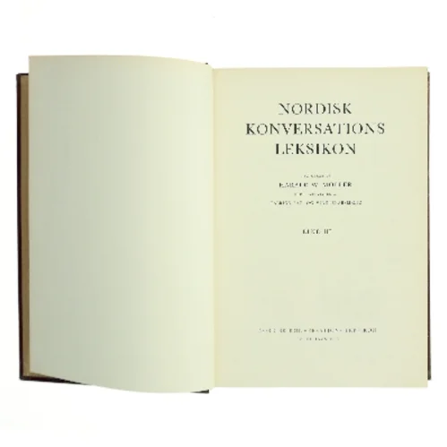 Nordisk Konversations Leksikon af Harald W. Møller (red.) (Bog)
