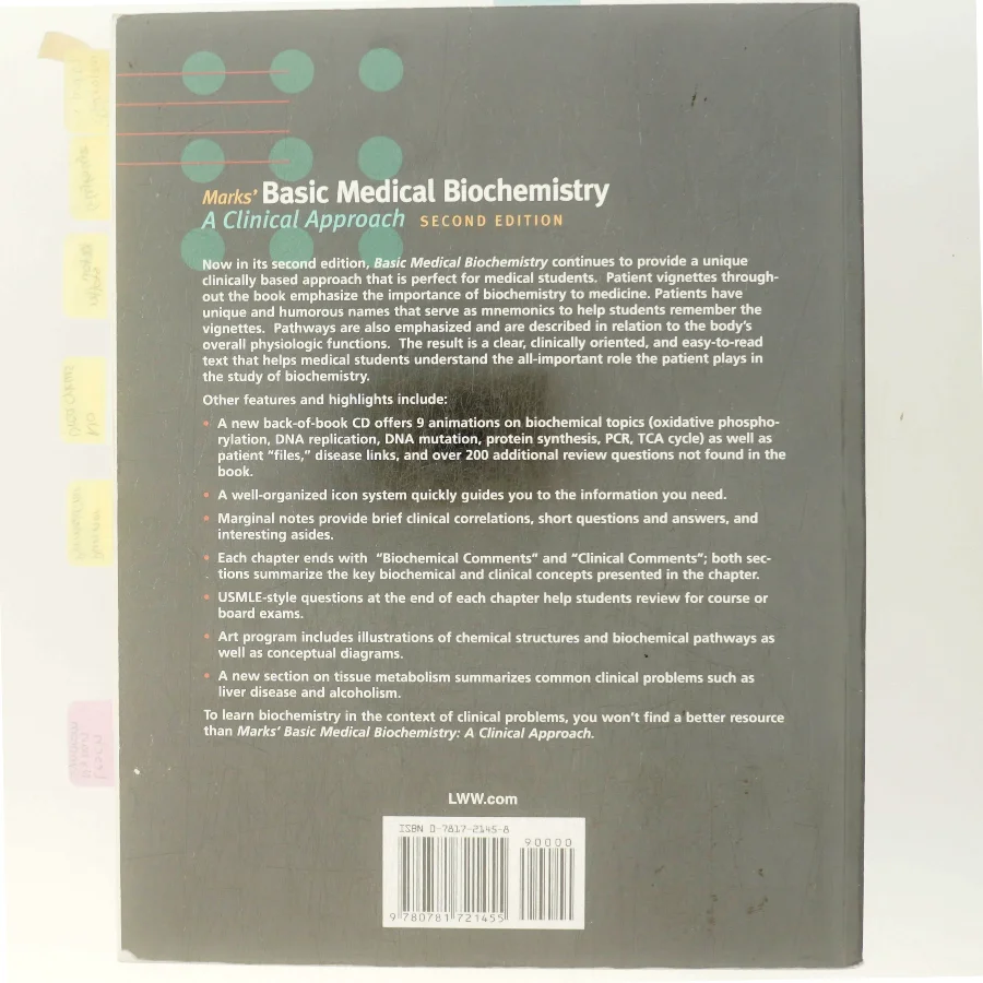 Marks' basic medical biochemistry : a clinical approach (Bog)