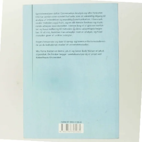 Samtaleanalyse (Bog)