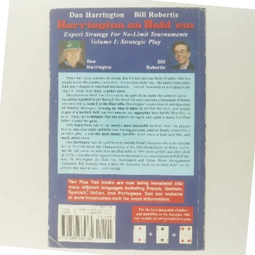 Harrington on Hold 'em : expert strategy for No-limit tournaments. Volume 1, Strategic play af Dan Harrington (Bog)
