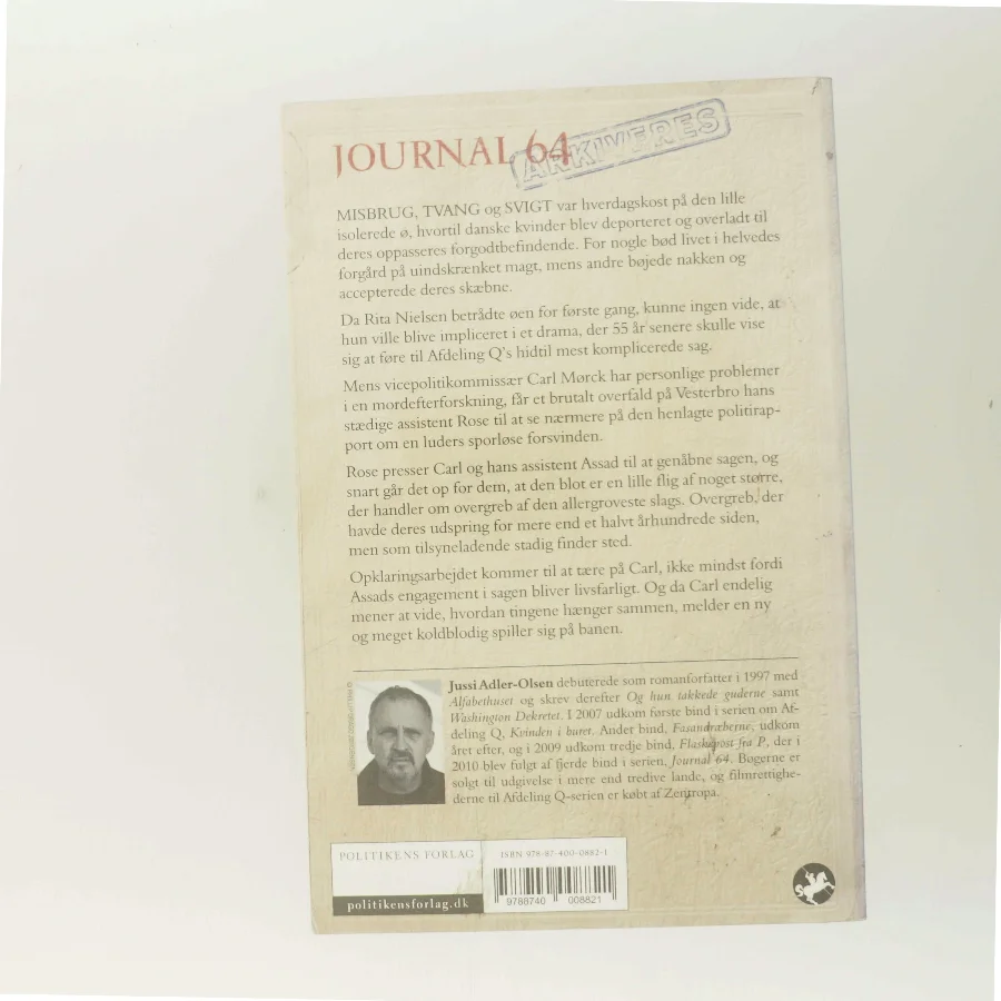 Journal 64 : krimithriller af Jussi Adler-Olsen (Bog)