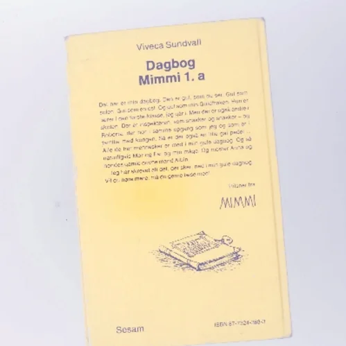 Dagbog Mimmi 1. a af Viveca Sundvall (Bog)