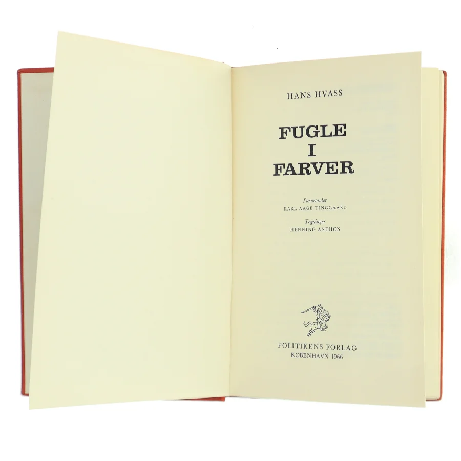 Fugle i farver af Hans Hvass (Bog)