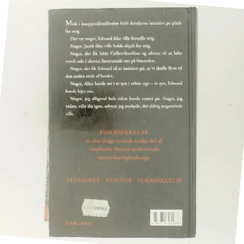 Formørkelse af Stephenie Meyer (Bog)