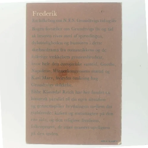 Frederik af Ebbe Kløvedal Reich (Bog)