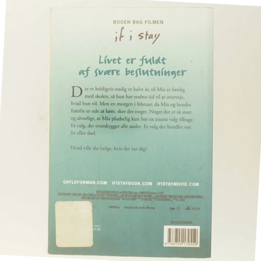 Hvis jeg bliver af Gayle Forman (Bog)
