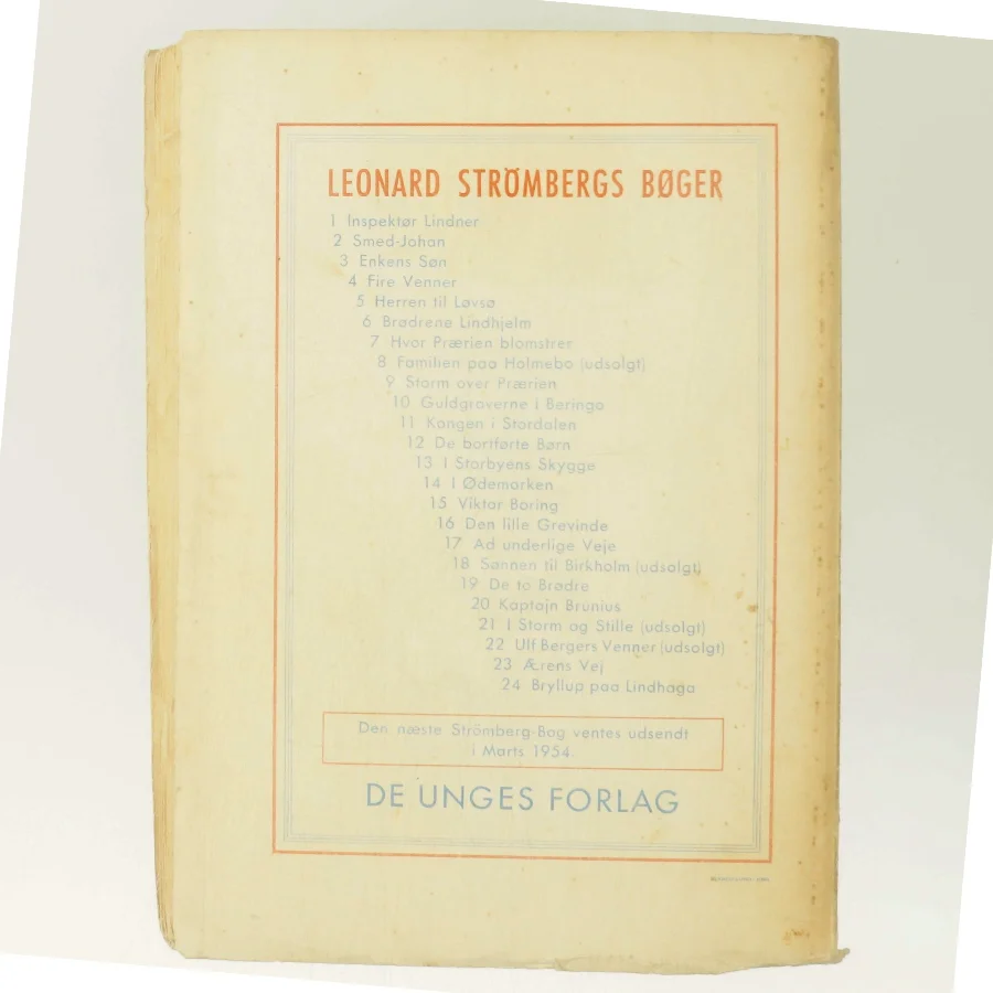 Bryllup paa Lindhaga af Leonard Strömberg (Bog)