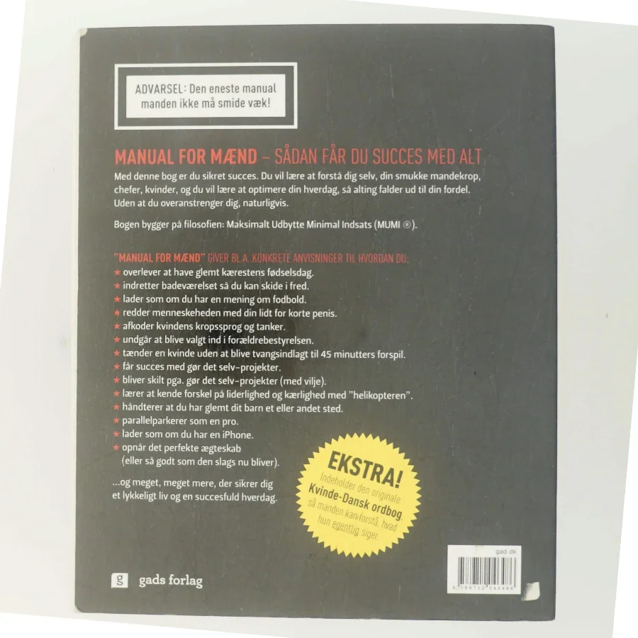 Manual for mænd : sådan får du succes med alt af Jakob Vølver (f. 1975) (Bog)