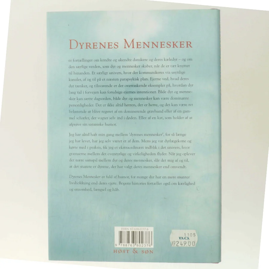 Dyrenes mennesker : fortællinger af Jane Aamund (Bog)