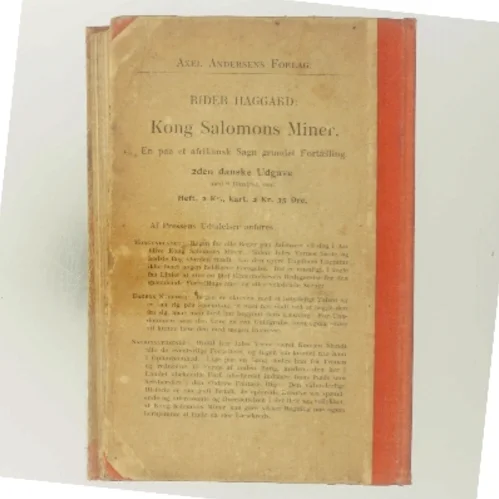 Kong Salomons Miner af Rider Haggard (Bog)