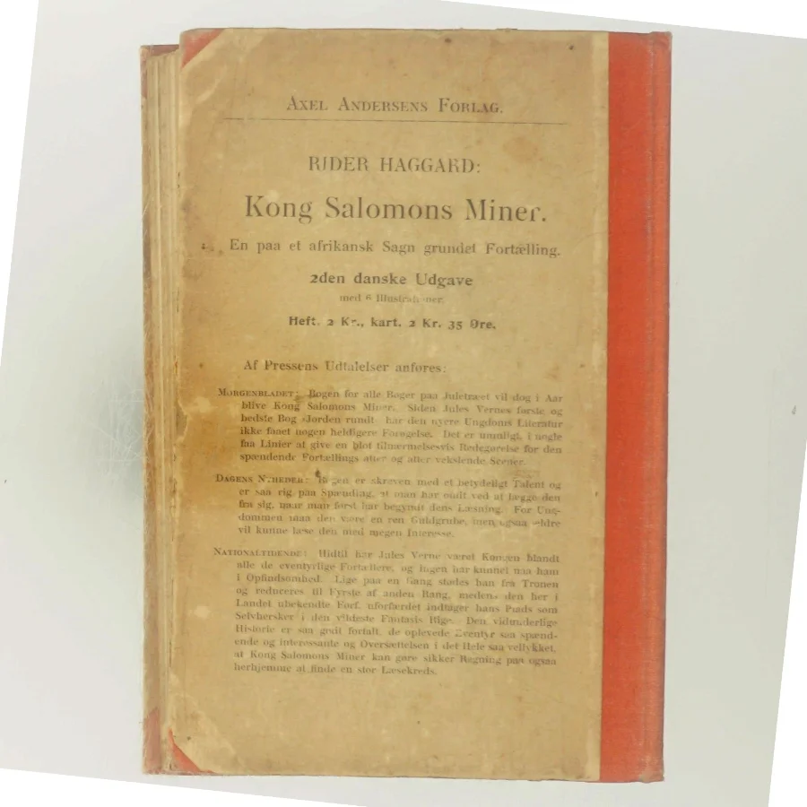 Kong Salomons Miner af Rider Haggard (Bog)