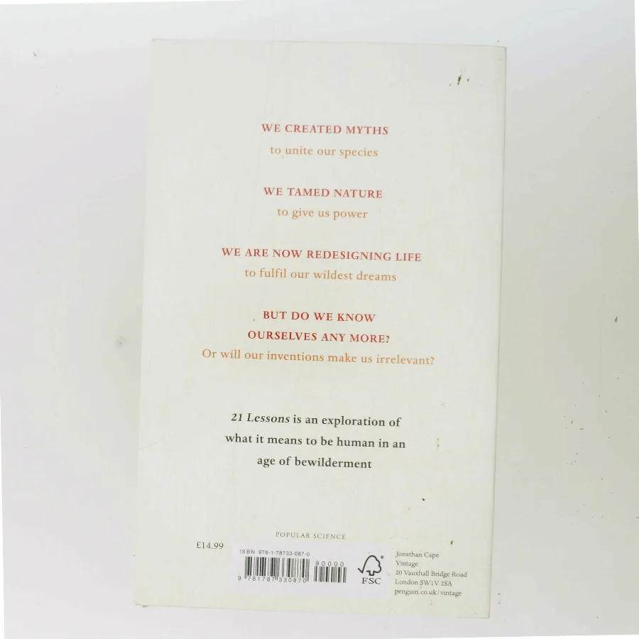 21 lessons for the 21st century af Yuval N. Harari (Bog)