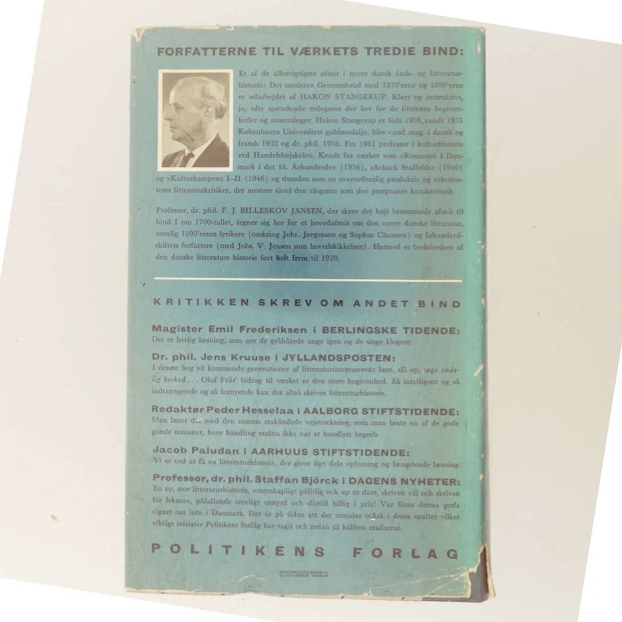 Dansk litteraturhistorie. Bind III: Fra Georg Brandes til Johs. V. Jensen (Bog)