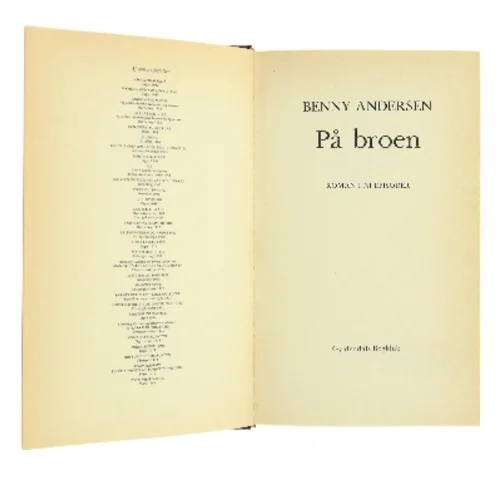 På broen af Benny Andersen (Bog)