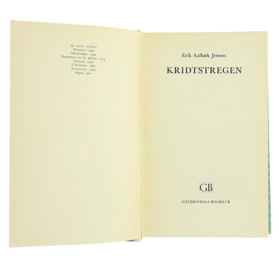 Kridtstregen af Erik Aalbæk Jensen (Bog)