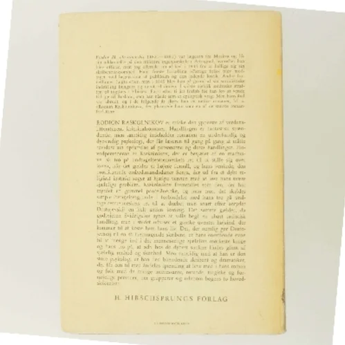 Raskolnikov 1. del af F. M. Dostojevskij (Bog)