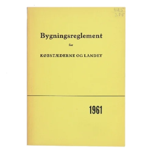 Bygningsreglement for købstæderne og landet 1961 (Bog)