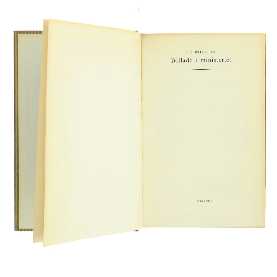 Ballade i ministeriet af J. B. Priestley (Bog)