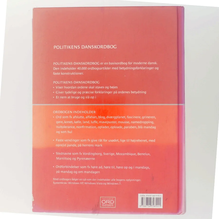 Politikens Danskordbog med cd-rom af Politikens Forlag (Bog)
