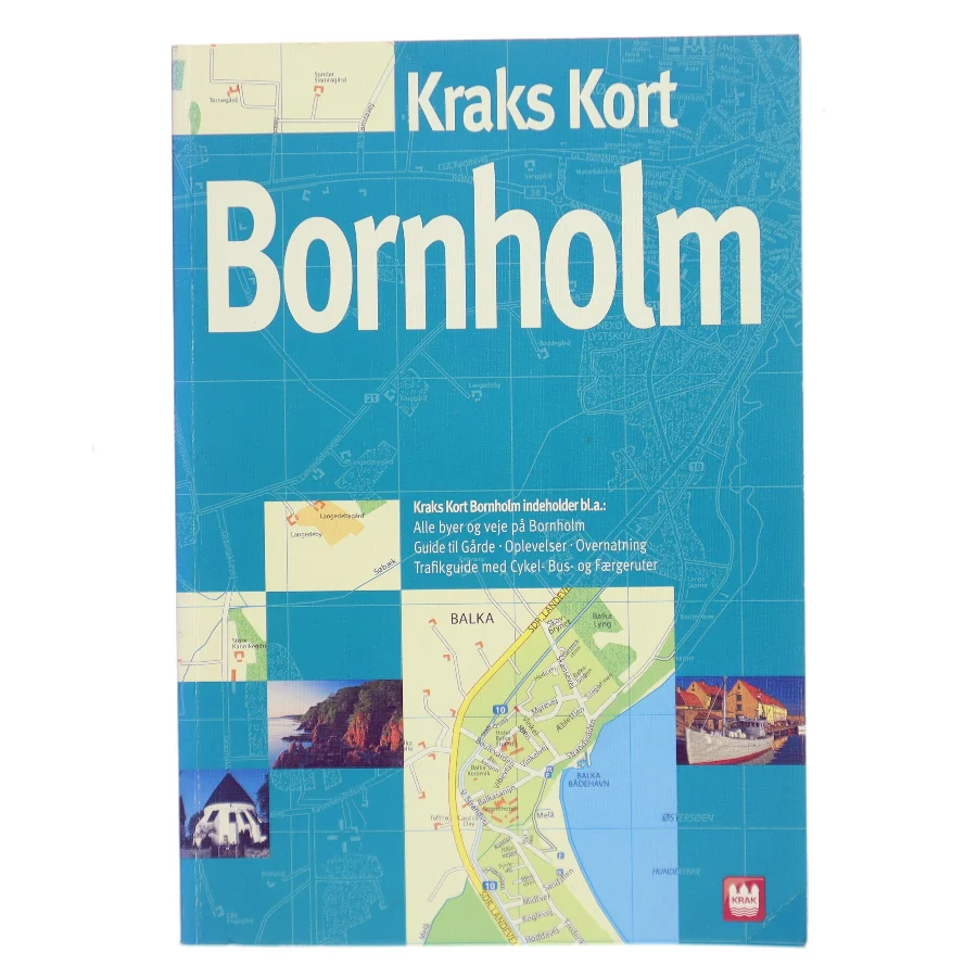 Kraks Kort Bornholm af Krak (Bog)