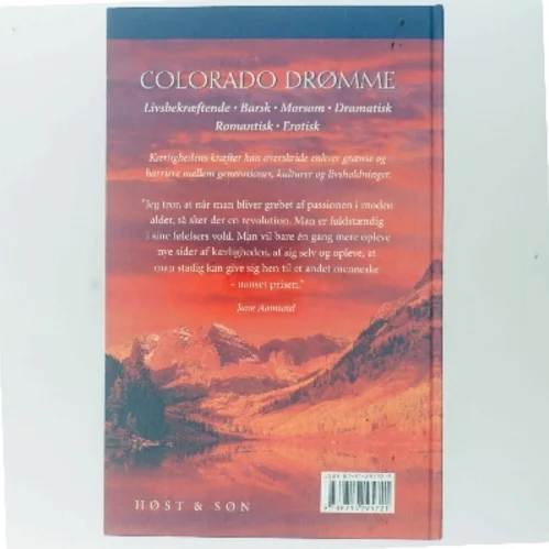 Colorado drømme : en roman om den modne passion af Jane Aamund (Bog)