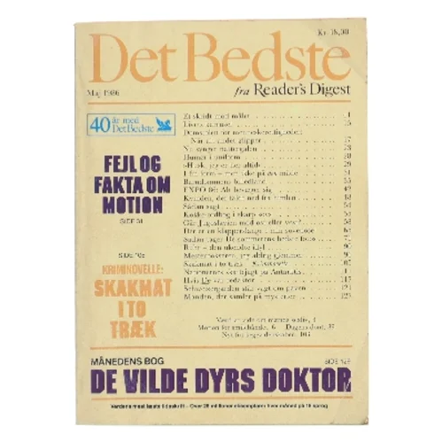 Det Bedste fra Reader's Digest Maj 1986 af Readers Digest (Bog)