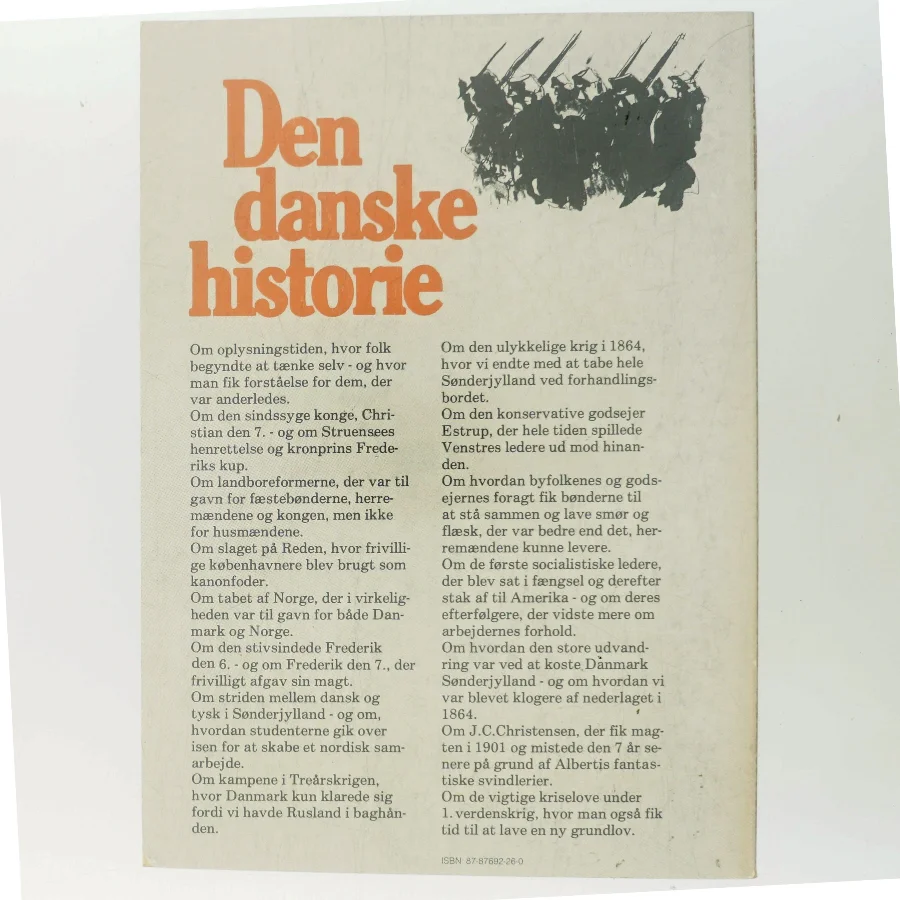 Den danske historie. Fra 1700-tallet til 1918 af Sven Skovmand (Bog)