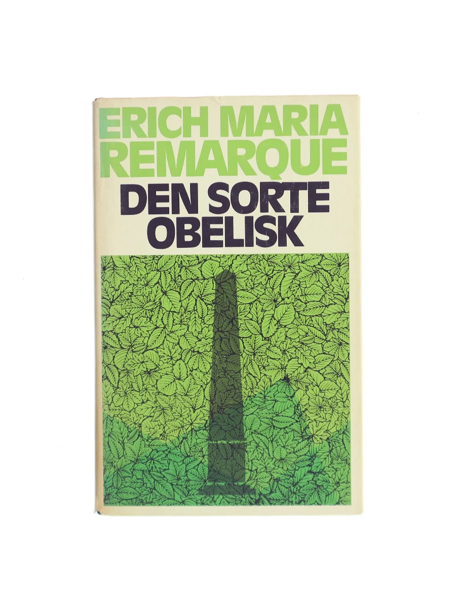 Forsiden af Den sorte obelisk af Erich Maria Remarque