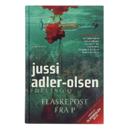 Flaskepost fra P . 3 af Jussi Adler- Olsen (Bog)