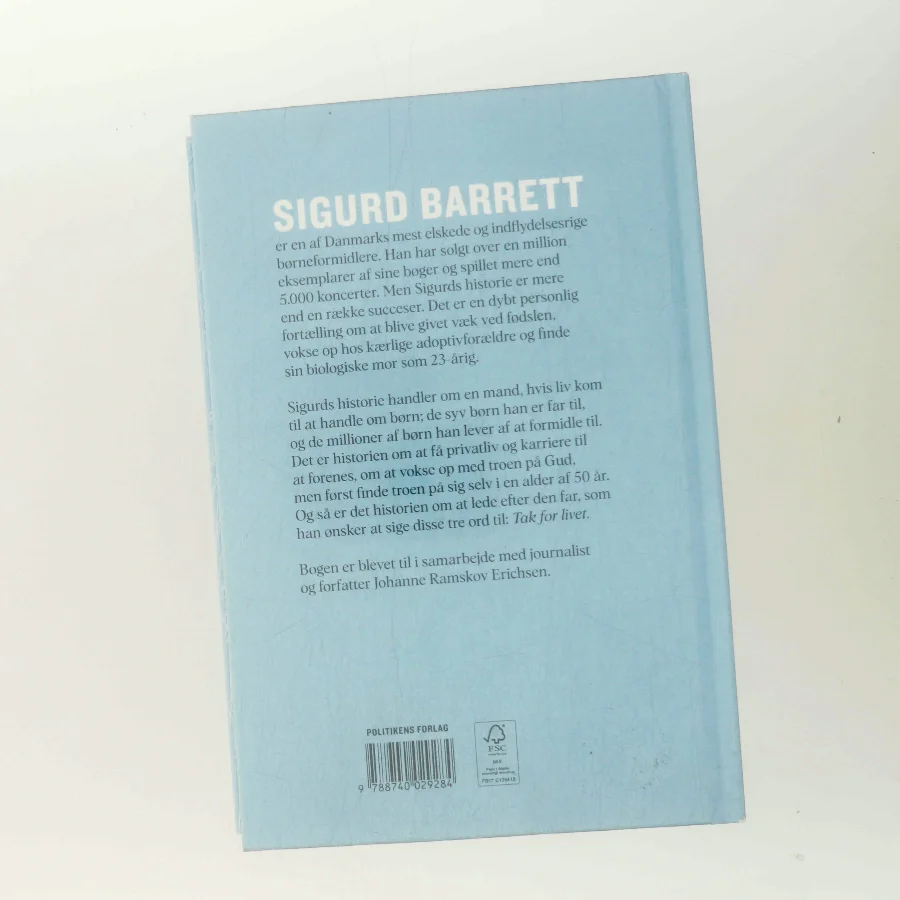 Sigurd - tak for livet af Sigurd Barrett (Bog)