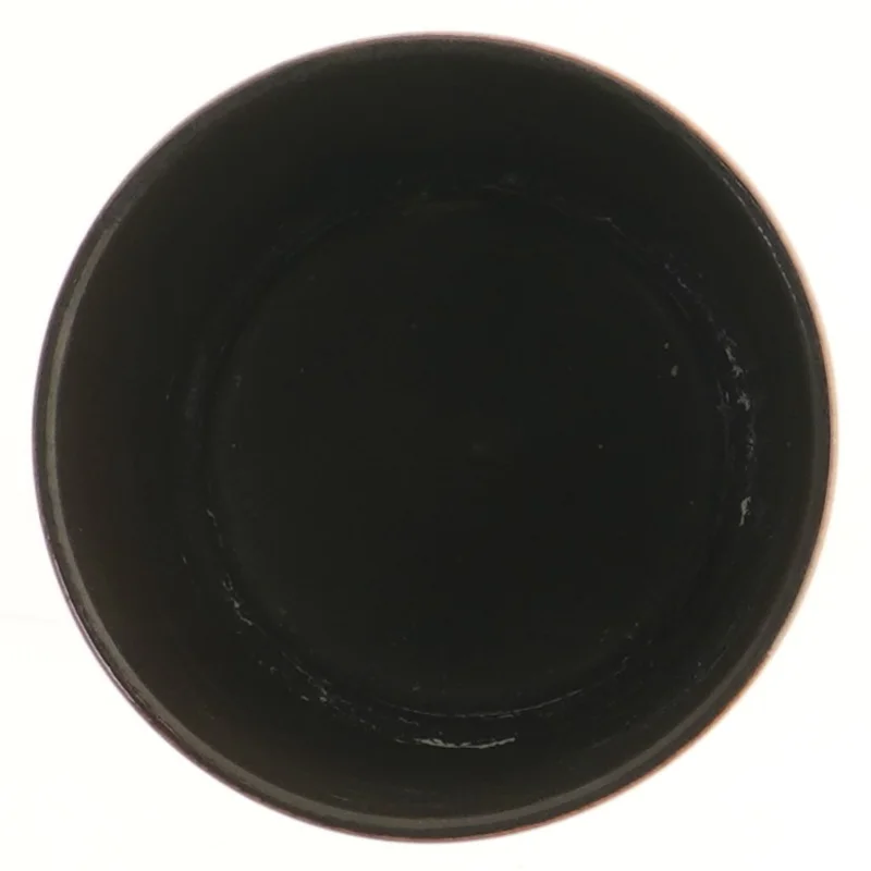 Keramisk vase med brun gradient (str. Ø 14 cm længde 11,5 cm)