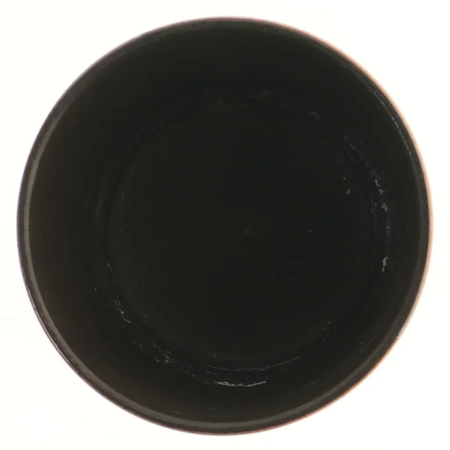 Keramisk vase med brun gradient (str. Ø 14 cm længde 11,5 cm)
