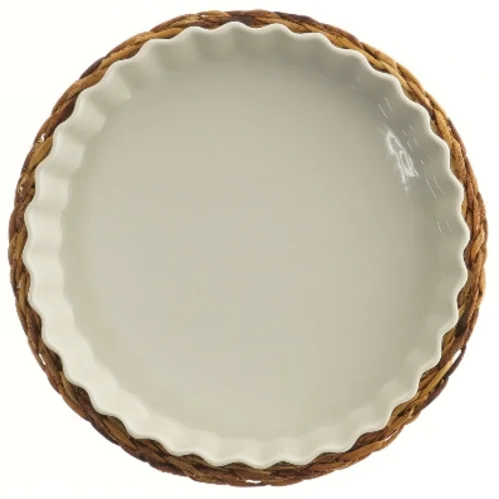 tærte fad med fletkurv, 28 cm fra Pillivuyt (str. 24 cm)